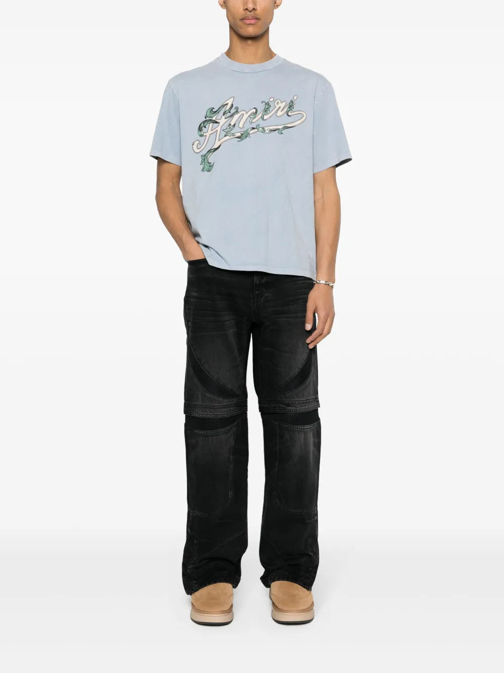Black jeans, full body view