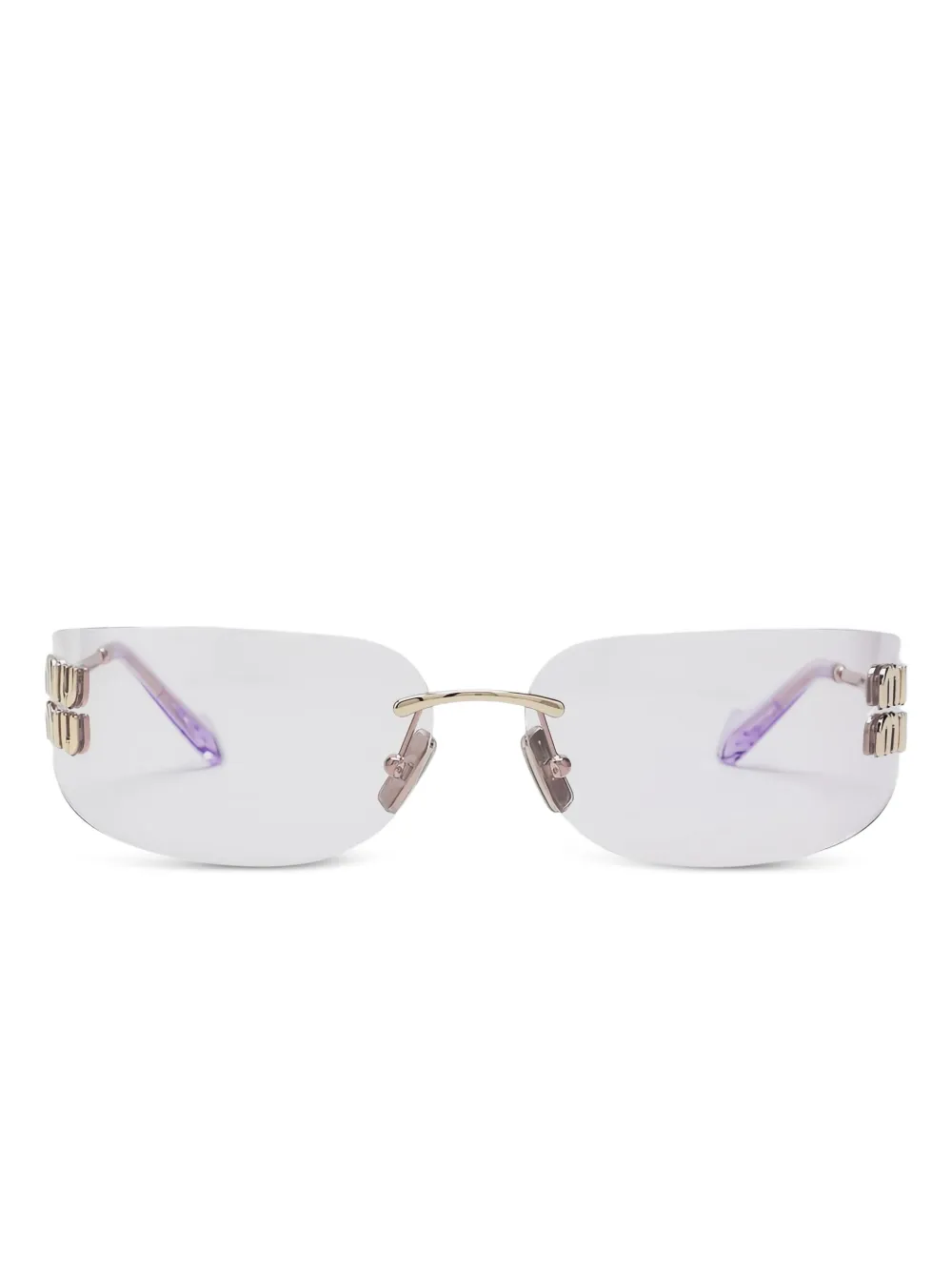 Purple eyewear, front view