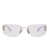 Purple eyewear, front view