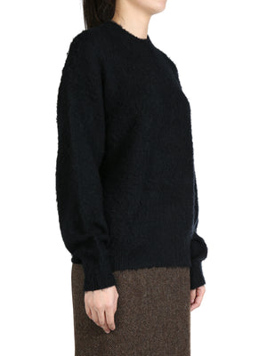 AURALEE - Women Brushed Wool Cashmere Silk Knit P/O