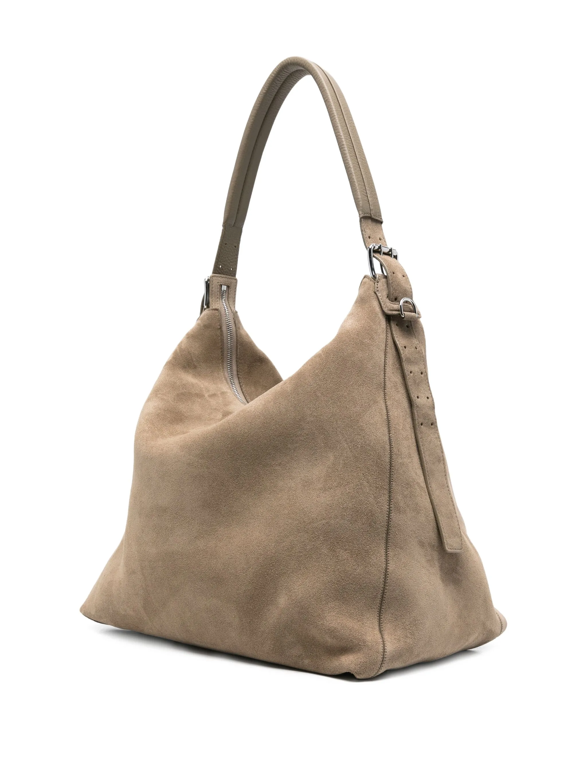grey bag, side view