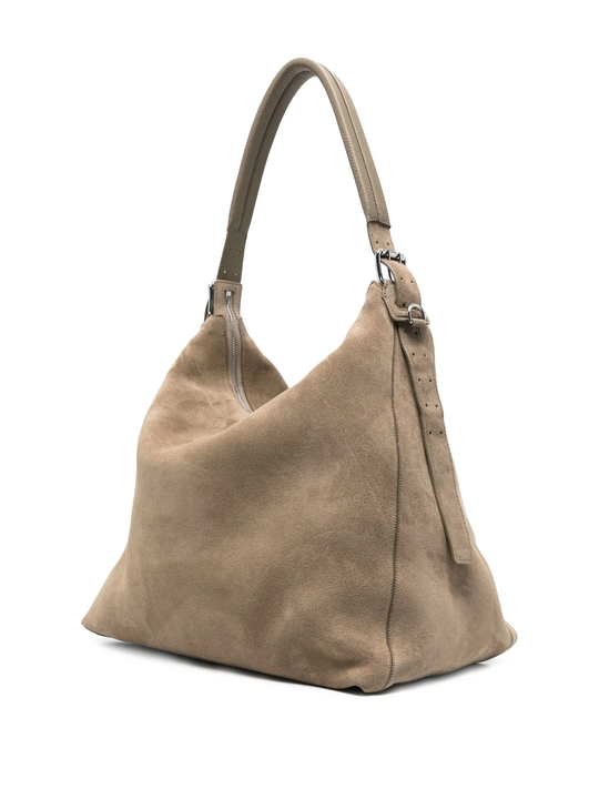 grey bag, side view