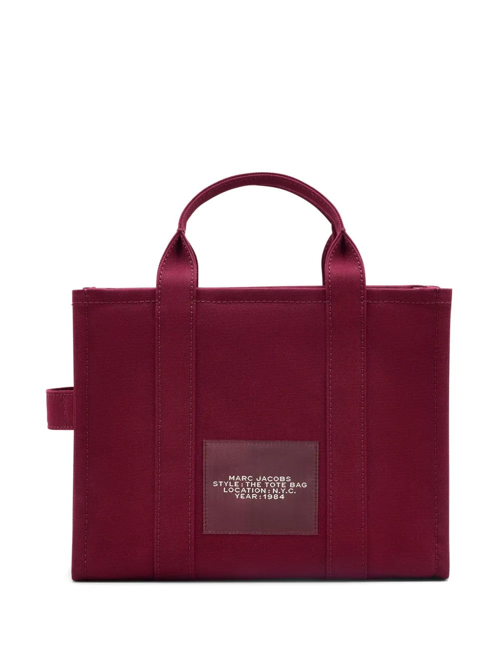Burgundy bag, back view