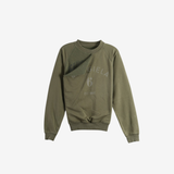 Green hoodie, front view