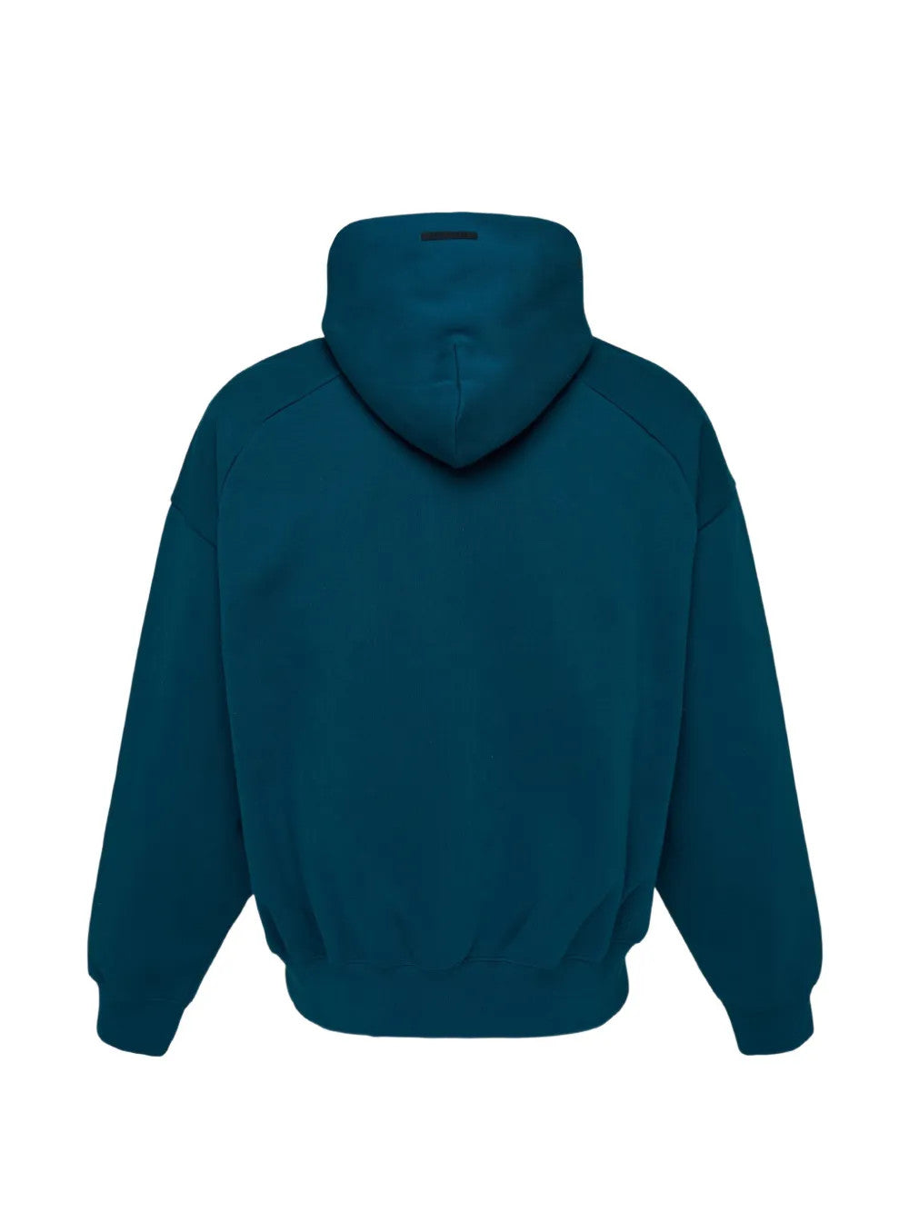 Green hoodie, back view