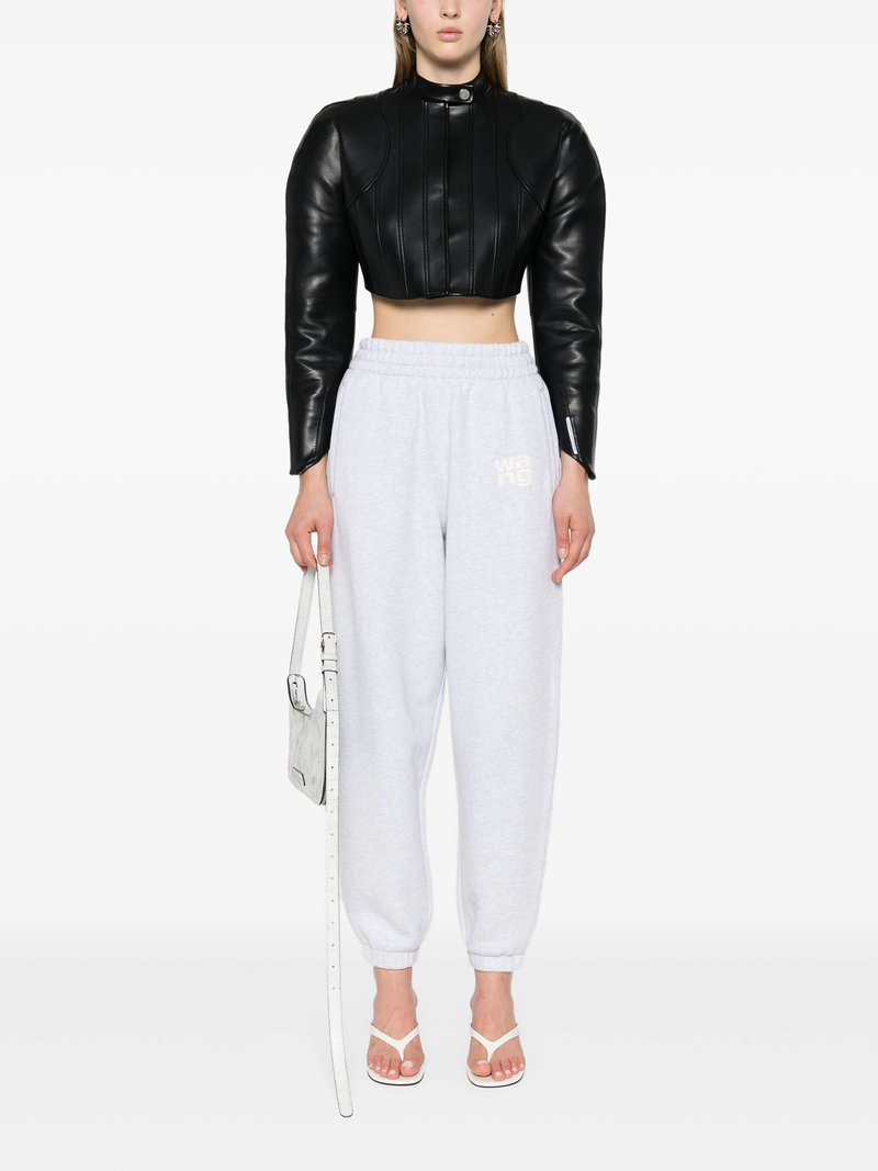 T BY ALEXANDER WANG - Women Essential Terry Classic Puff Paint Logo Sweatpant