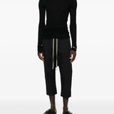 Black t-shirts, full body view