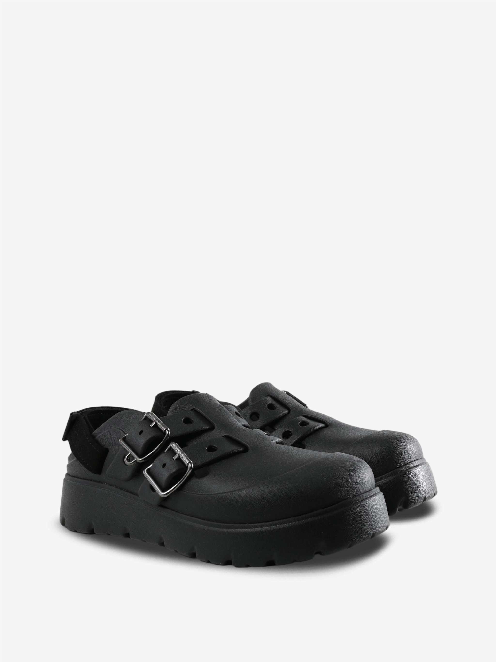 Black shoes, front view