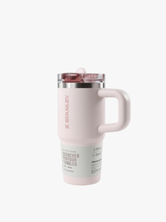 Pink product, front view