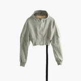 Grey hoodie, front view