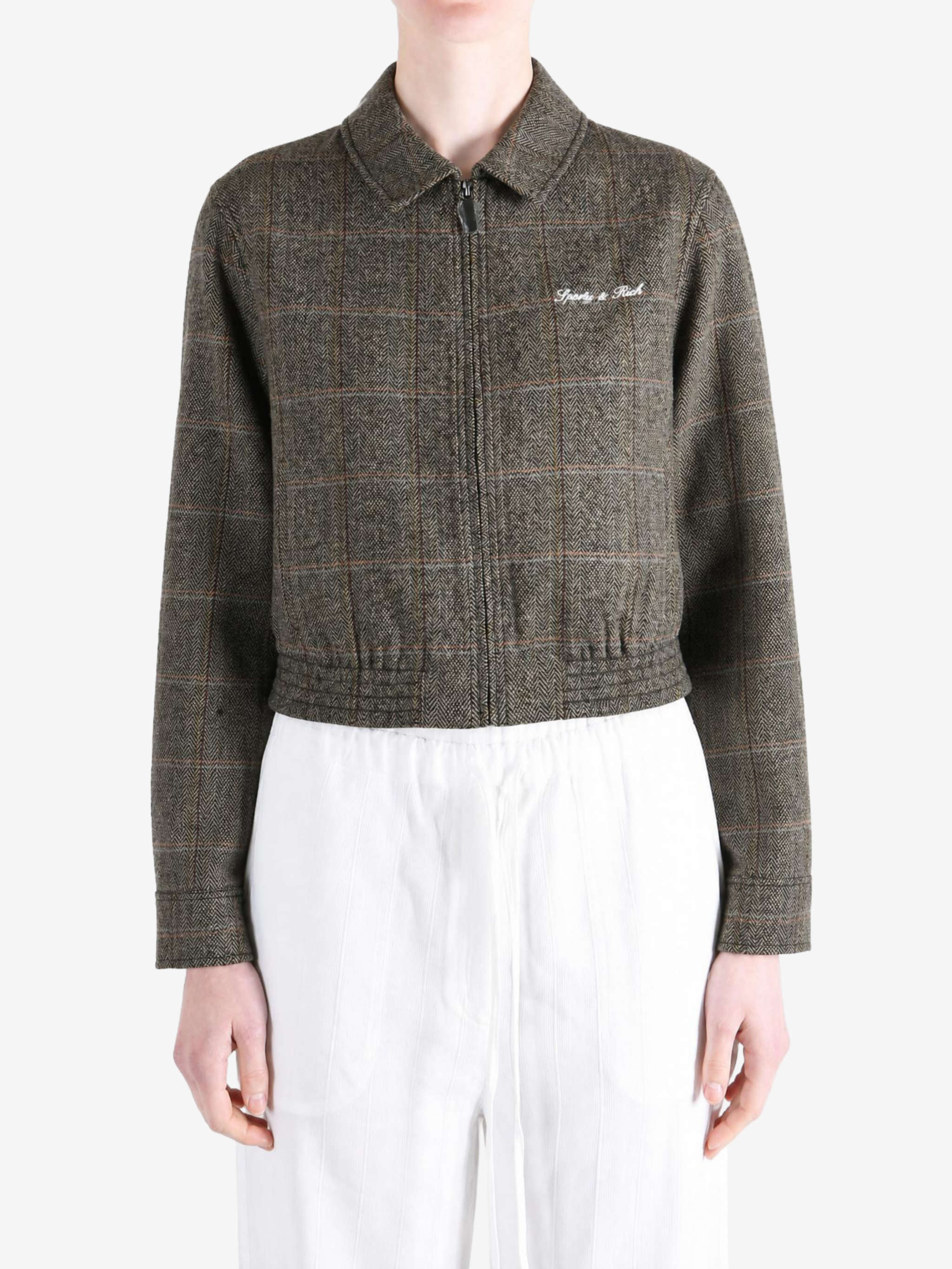 Brown jacket, front view