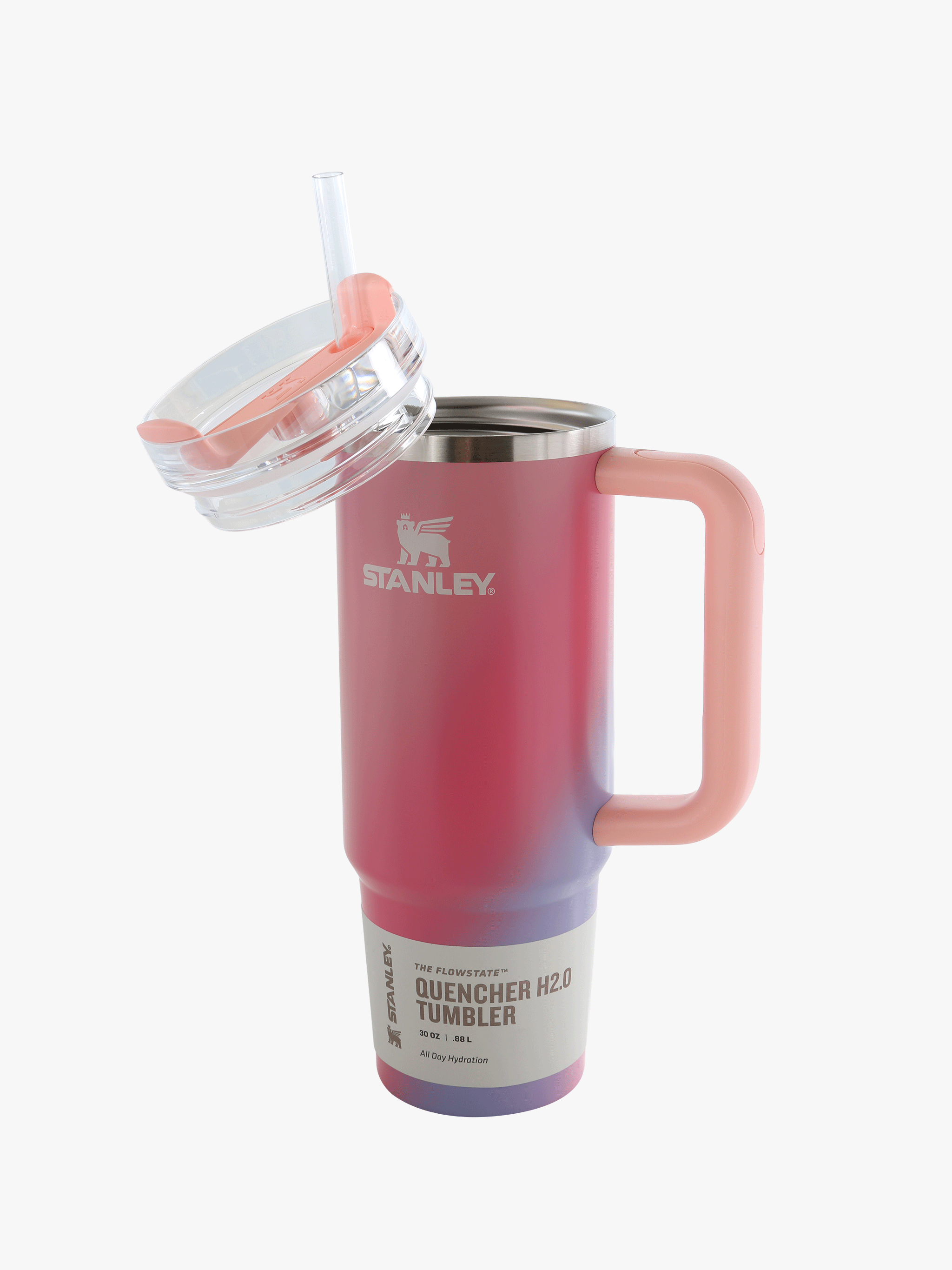 Pink product, front view
