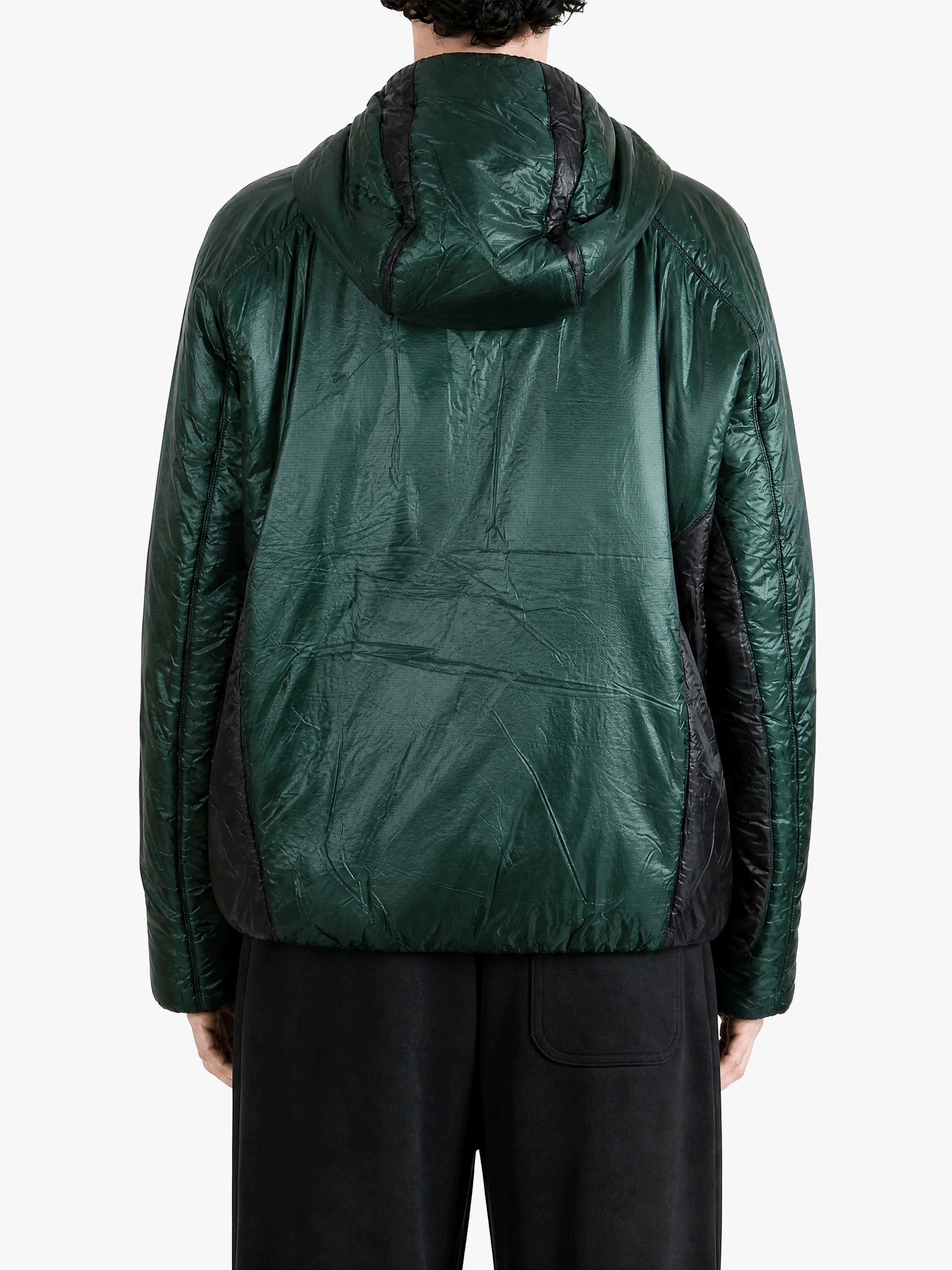 Green jacket, full body view