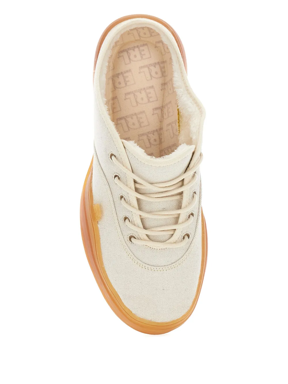 White shoes, up view