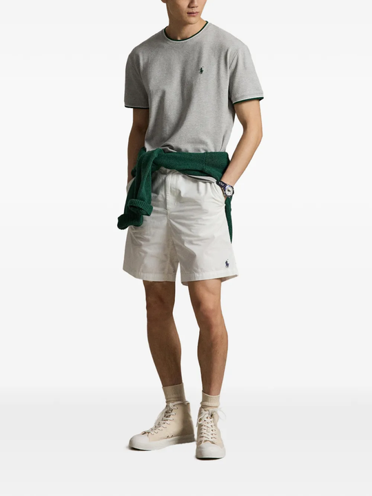 Grey t-shirt, full body view