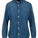 Blue shirt, front view