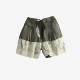Green shorts, front view