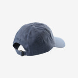 Blue hat, back view