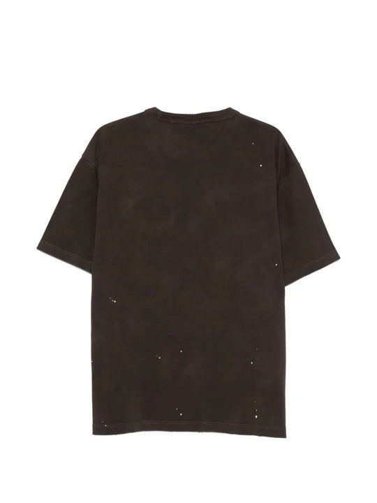 Brown t-shirt, back view