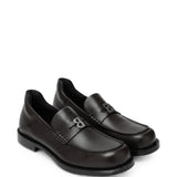 Brown shoes, front view