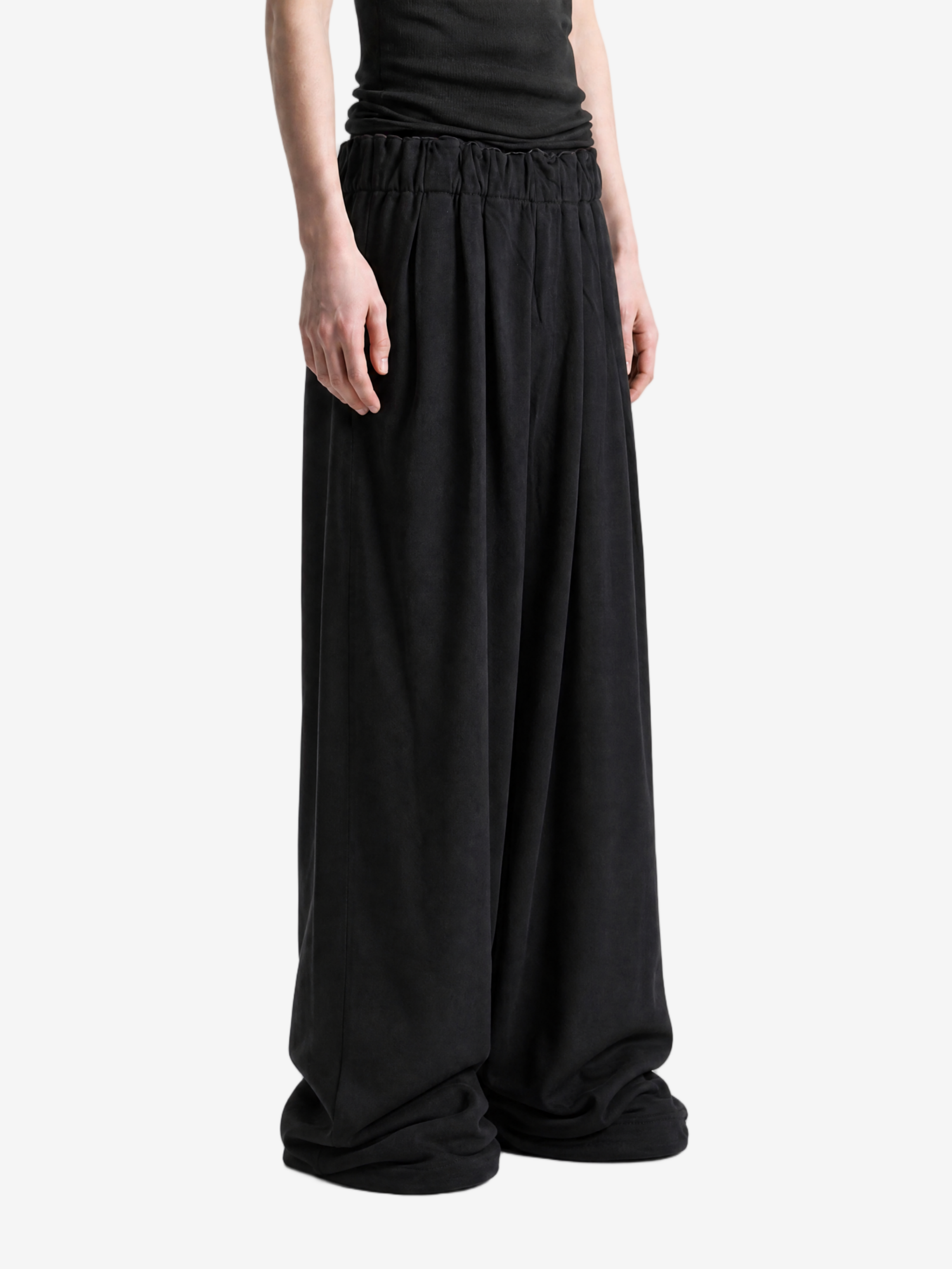 Black pants, full body view