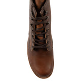 Brown boots, front view