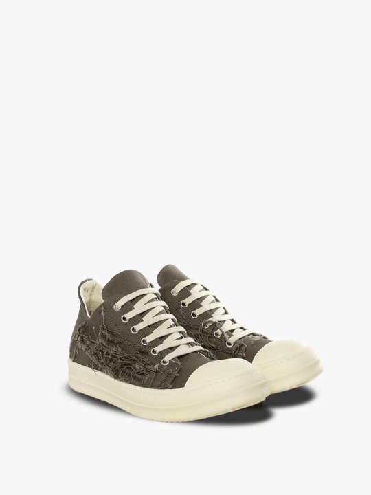 Brown sneakers, side view