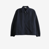 Navy jacket, front view