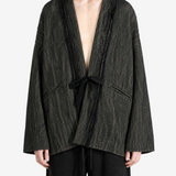 Grey jacket, full body view
