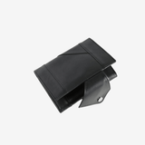 Black wallet, back view