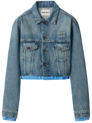 MIU MIU - Women Denim Cropped Jacket