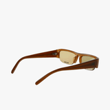 Brown eyewear, side view