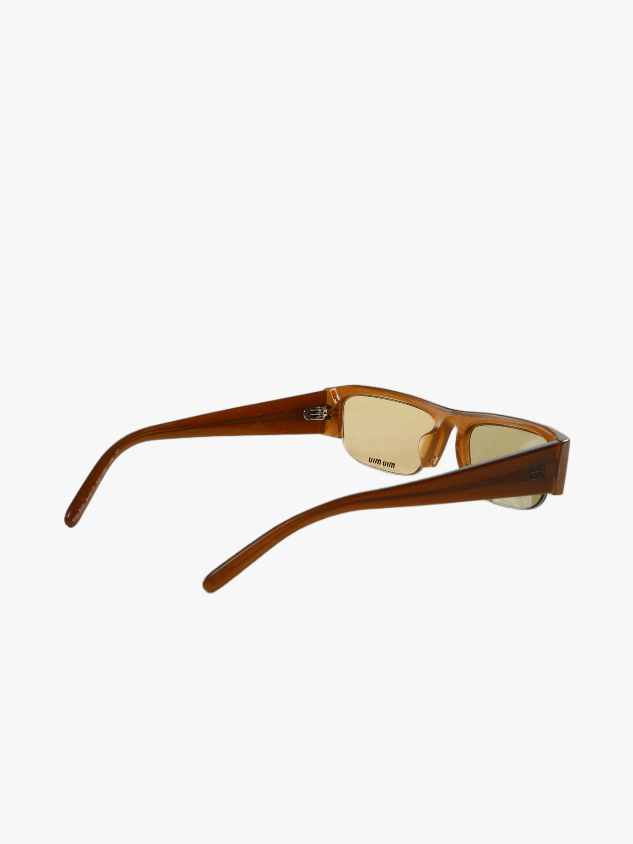 Brown eyewear, side view