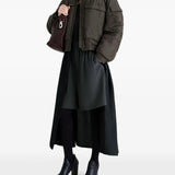 Brown coat, full body view