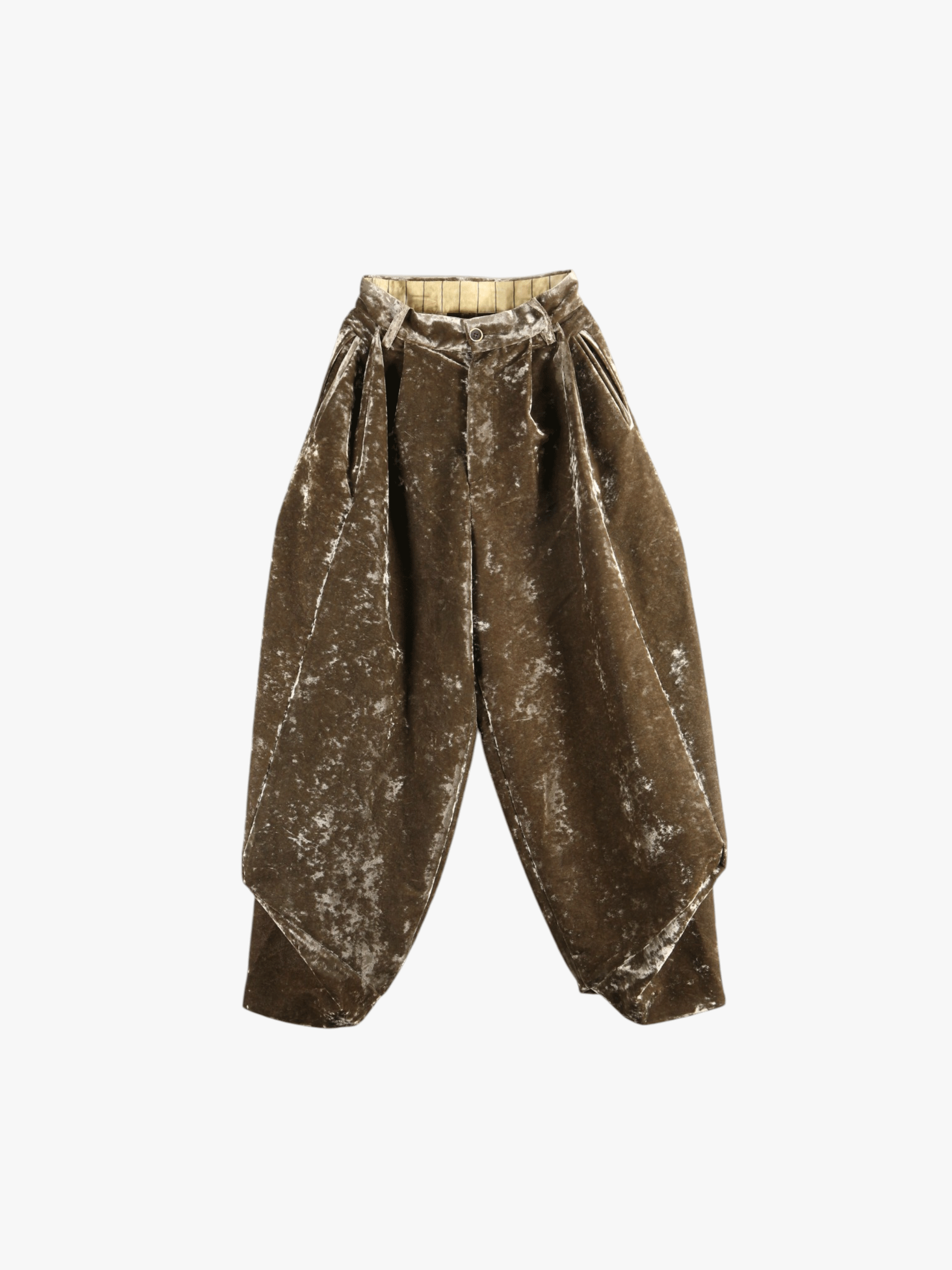 Green pants, front view