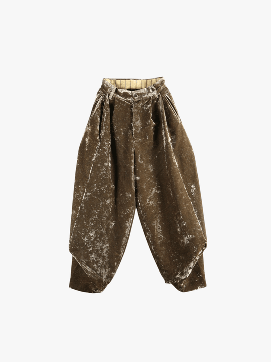 Green pants, front view