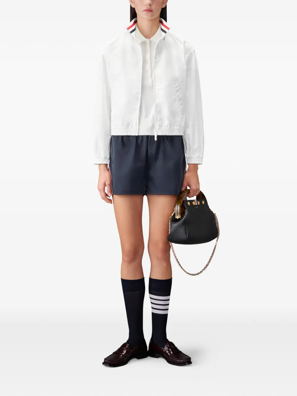 White shirt, full body view