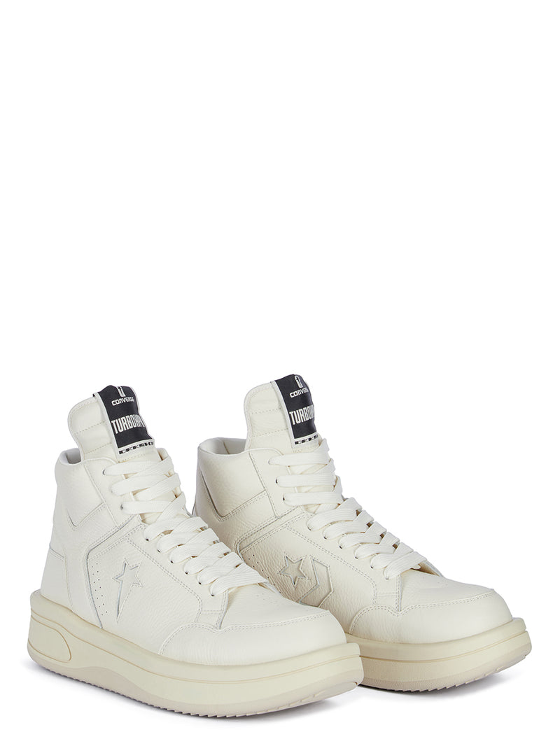 RICK OWENS DRKSHDW X CONVERSE - Leather Mid Turbowpn Sneaker