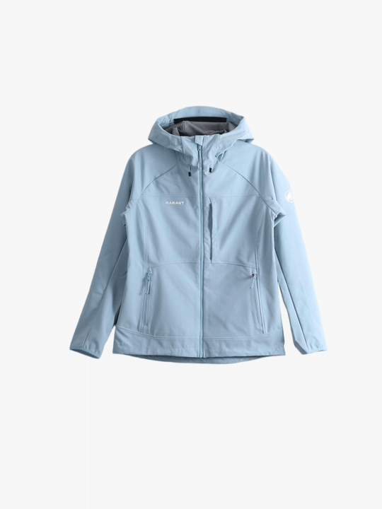 Blue jacket, front view
