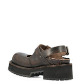 Brown shoes, side view