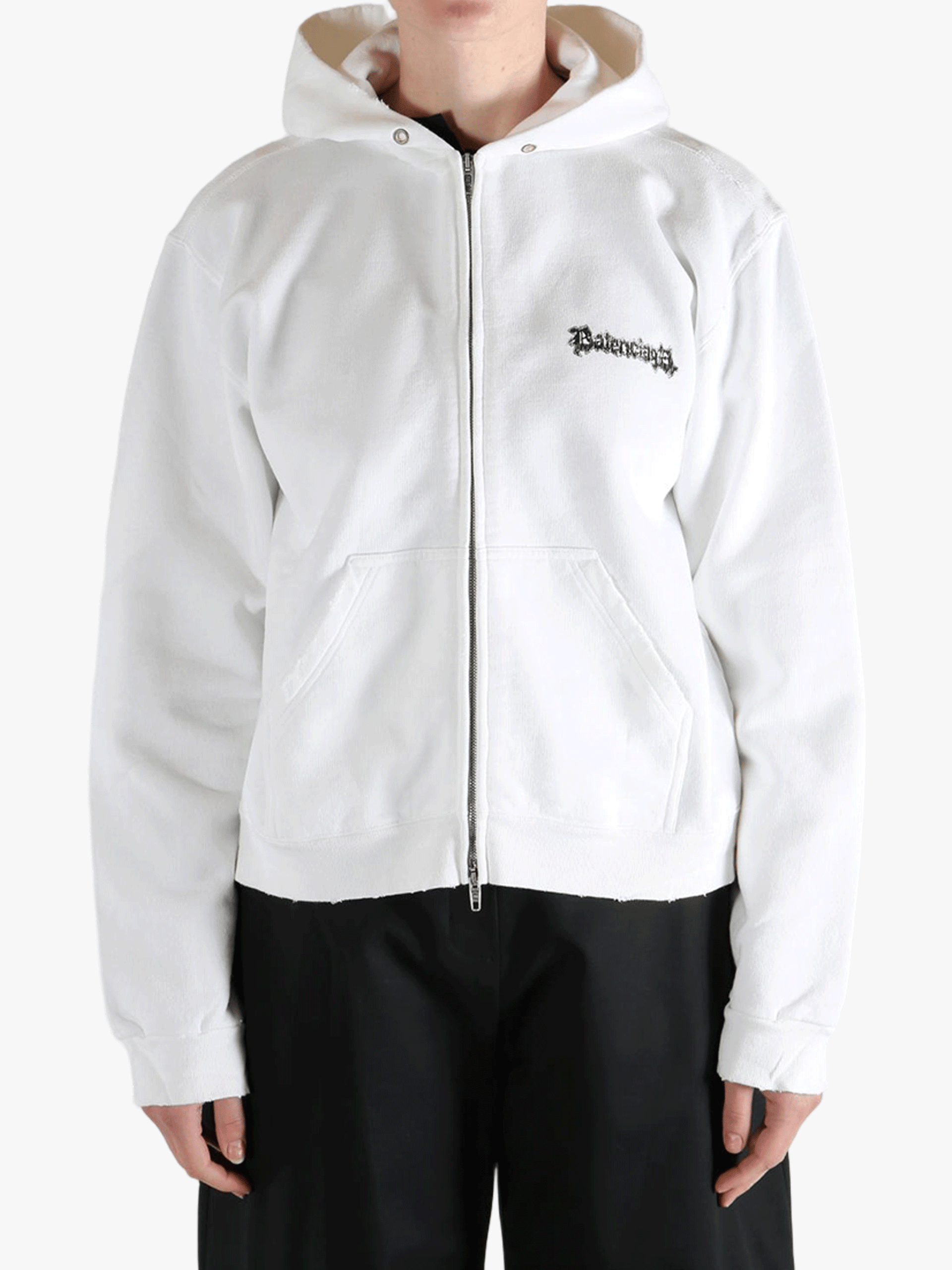 BALENCIAGA - Women Salon de Couture Regular Fit Zip-Up Hoodie