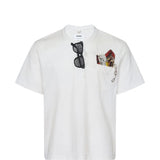 White t-shirt, front view