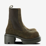 Brown boot, front view