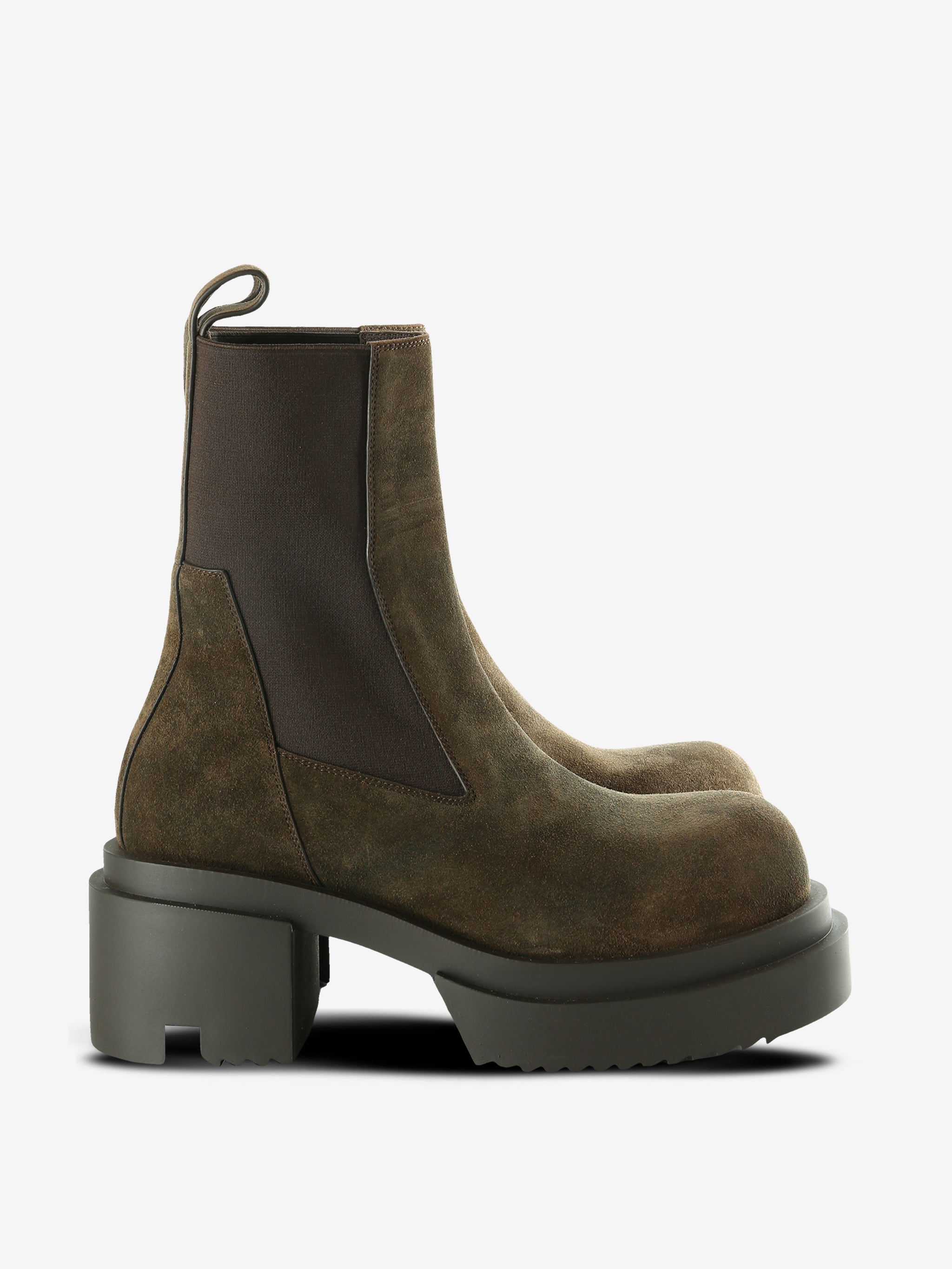 Brown boot, front view