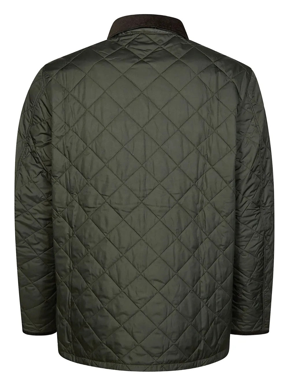Green jacket, back view