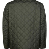 Green jacket, back view