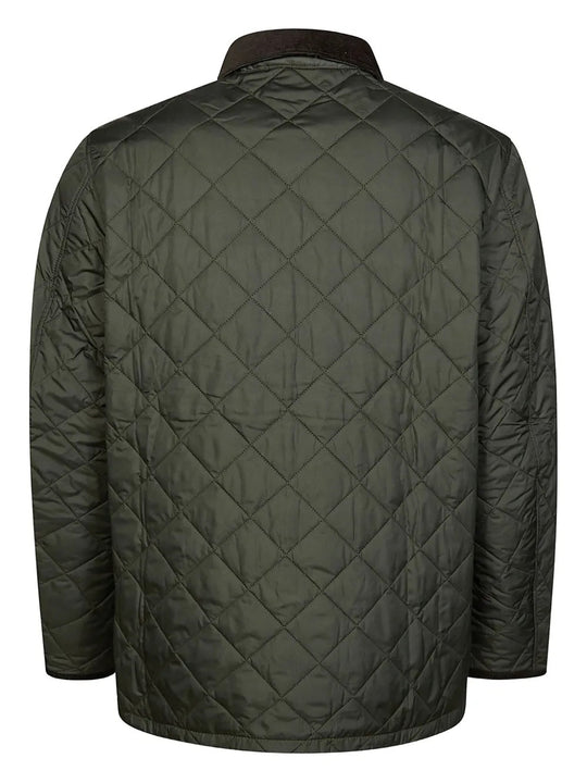 Green jacket, back view