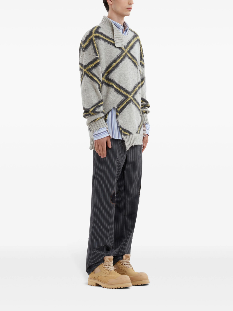 MARNI - Men Tropical Wool Cargo Pants