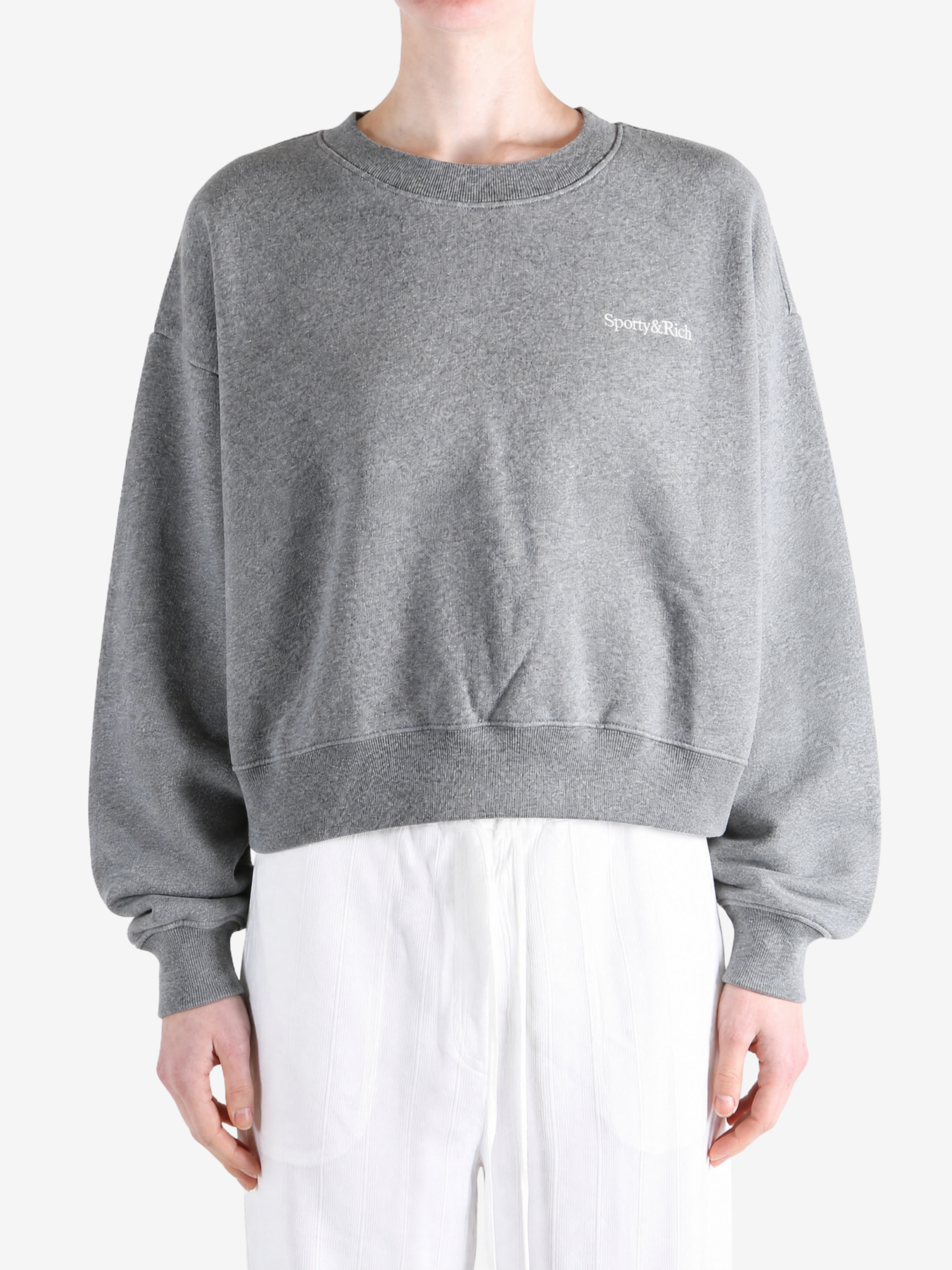 Grey hoodie, front view
