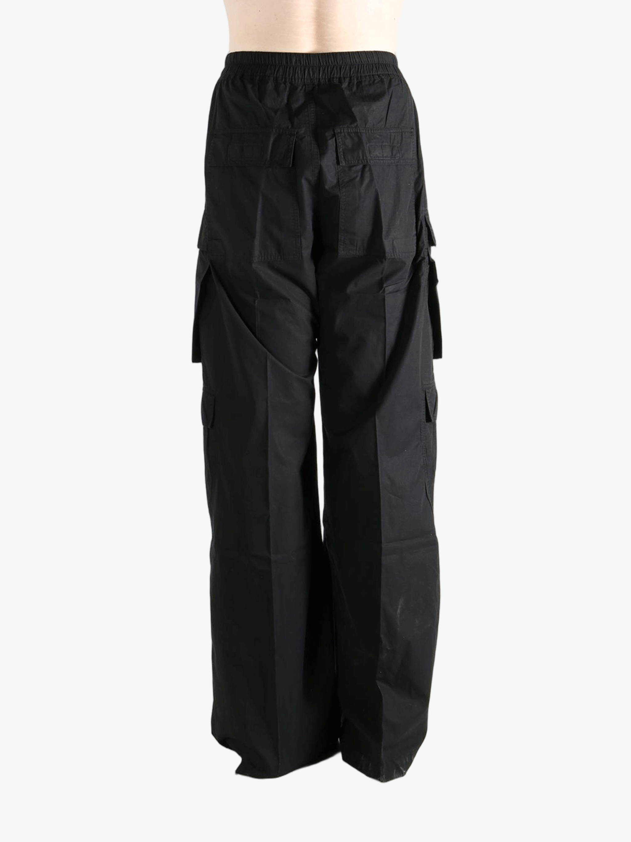 Black pants, back view